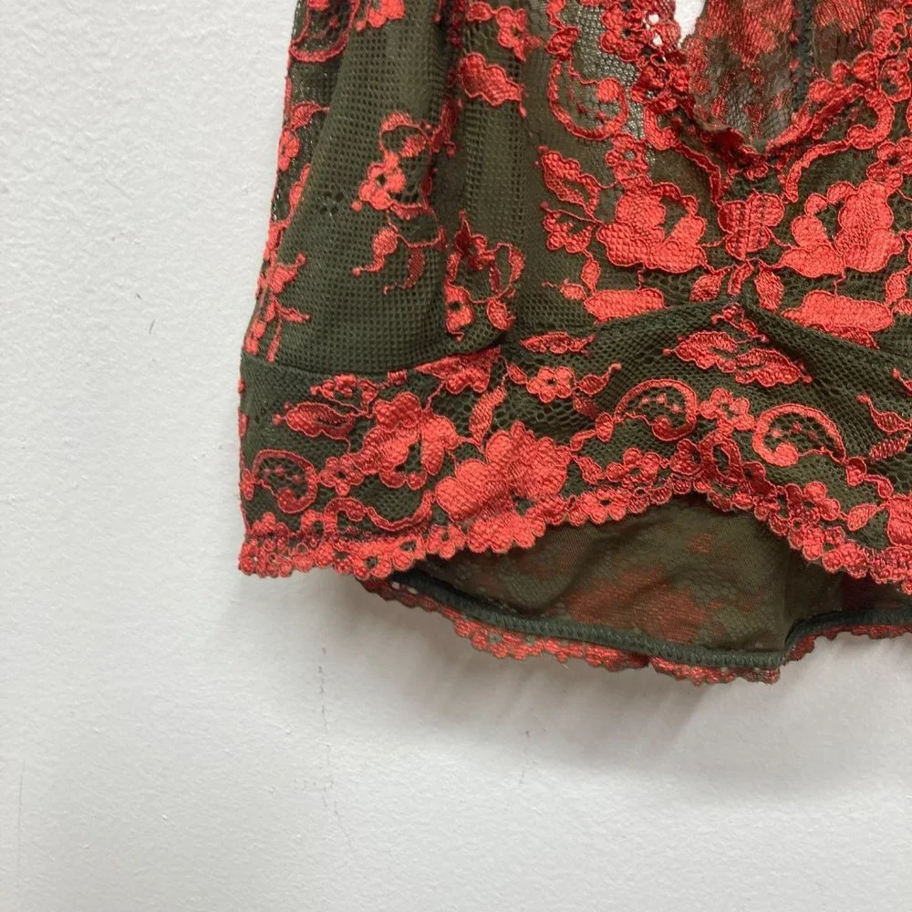 Free People Wild Roses Galloon Racerback small - Picture 3 of 7